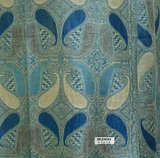 Pashmina Paisley Aqua Tan A02-16