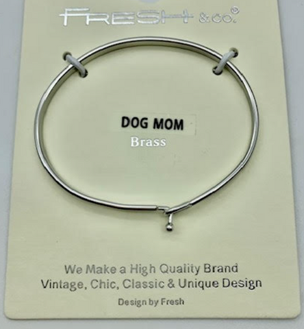 Dog Mom Message Bracelet