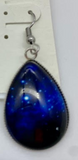 Galaxy Teardrop blue wire earring