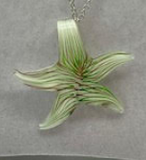 Starfish glass Necklace