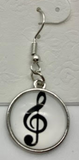 Music G Clef earring