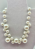 Pearl cluster necklace