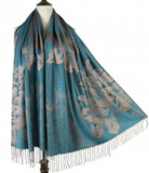 Pashmina Peony Teal