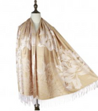 Pashmina Peony Tan