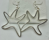 Starfish open silver wire