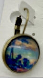 Van Gogh landscape lever back earring SALE