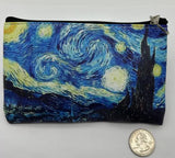 VAN GOGH STARRY NIGHT MINI ZIP WALLET